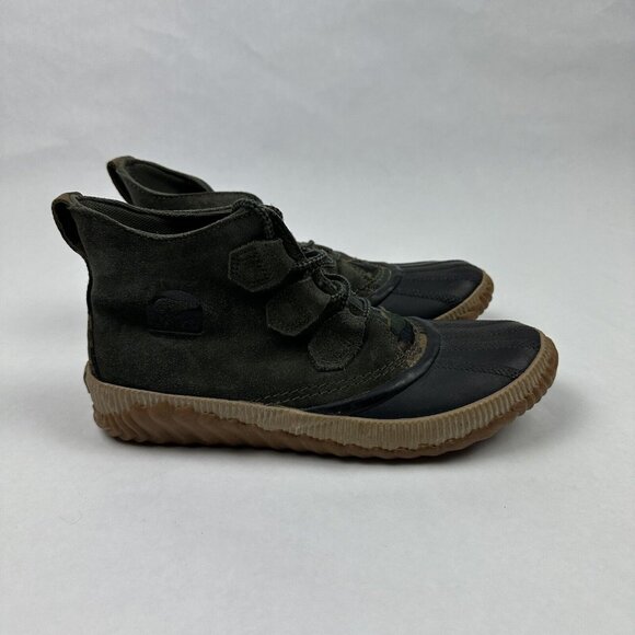 Sorel Shoes - Sorel‎ Out N About Rain Boots Green Camo Waterproof nl3391-326 Womens Size 8